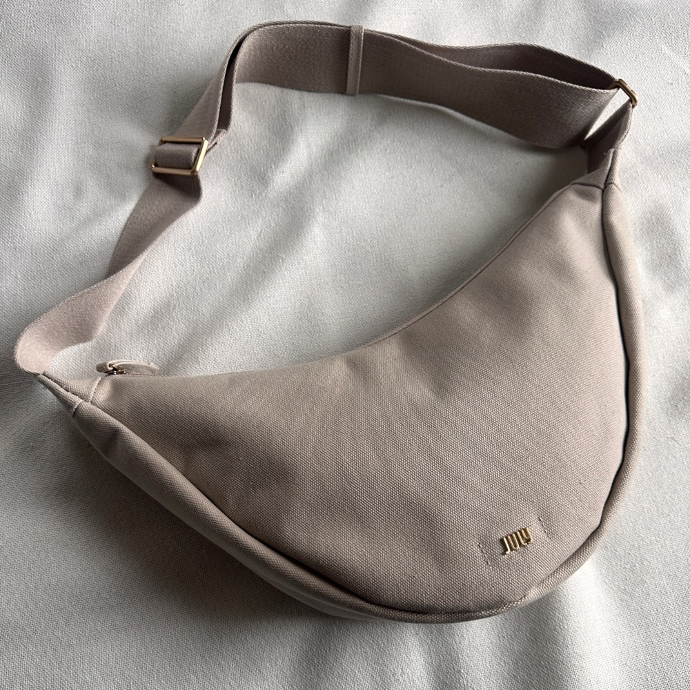 JULY Everyday Crescent Bag Crossbody Taupe Purse